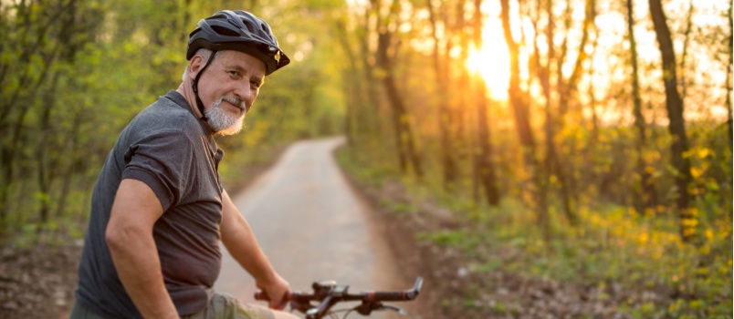 Man on his mountain bike