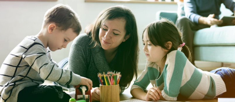 Family spending quality time