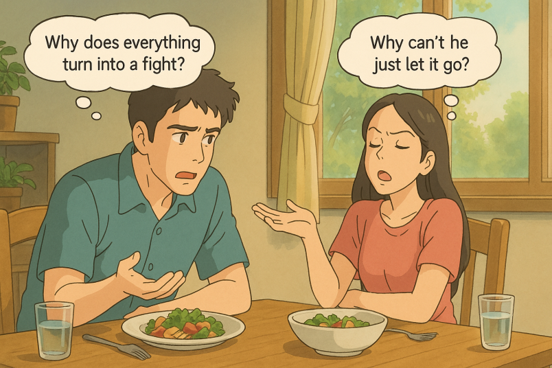 Conversation turns into argument