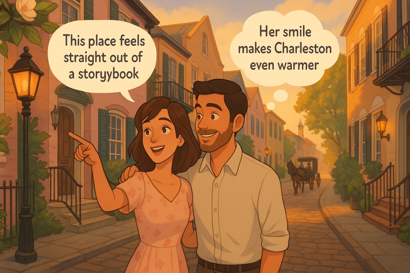 Couple traveling together