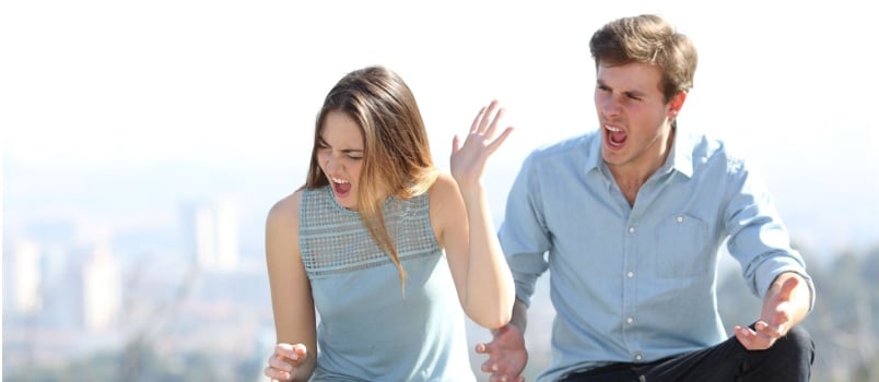 Couple having conflicts