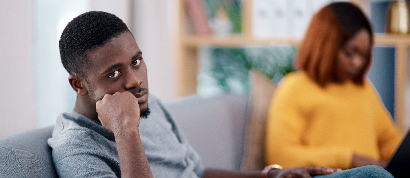 Stressful situation between couple