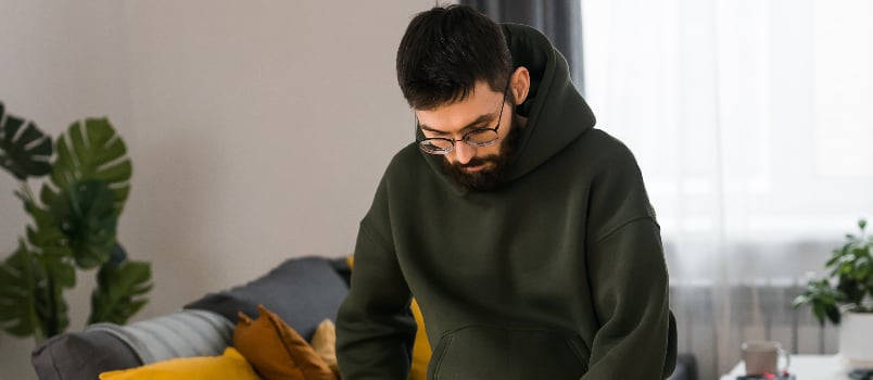 Man lost in his thougths