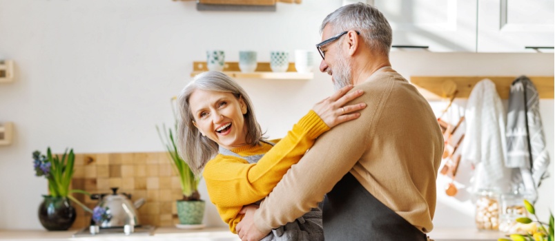 Happy senior elder couple