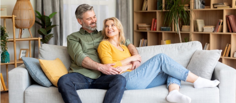 Happy middle aged couple