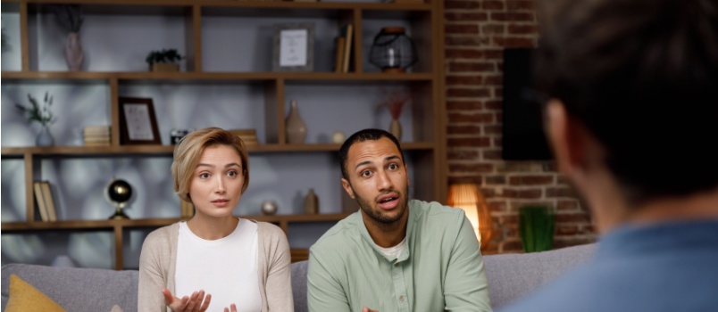 Couple having therapy session