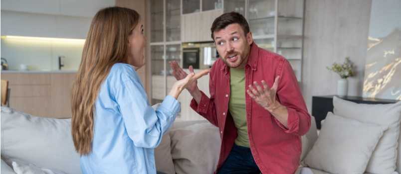 Couple having argument