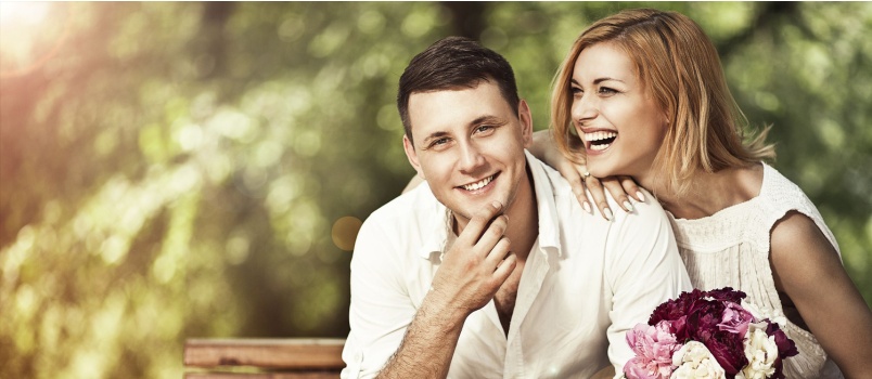 Young love marriage concept