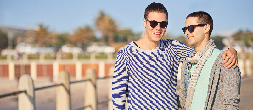 Couple on a walk together
