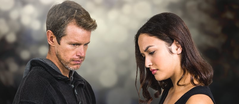 Couple having their disagreements