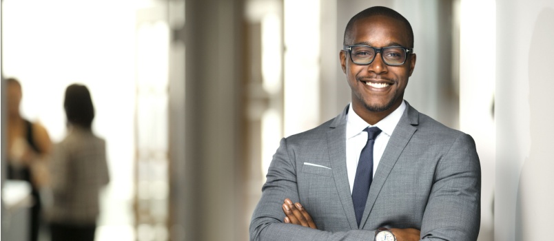 Cheerful business man