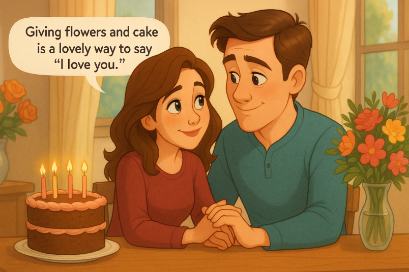 Celebrating wife's birthday