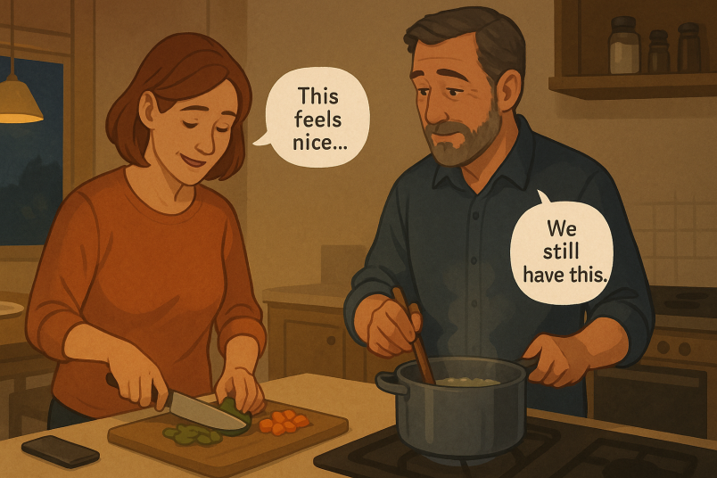 Couple spending time together