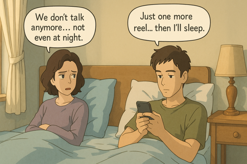 Late night scrolling 