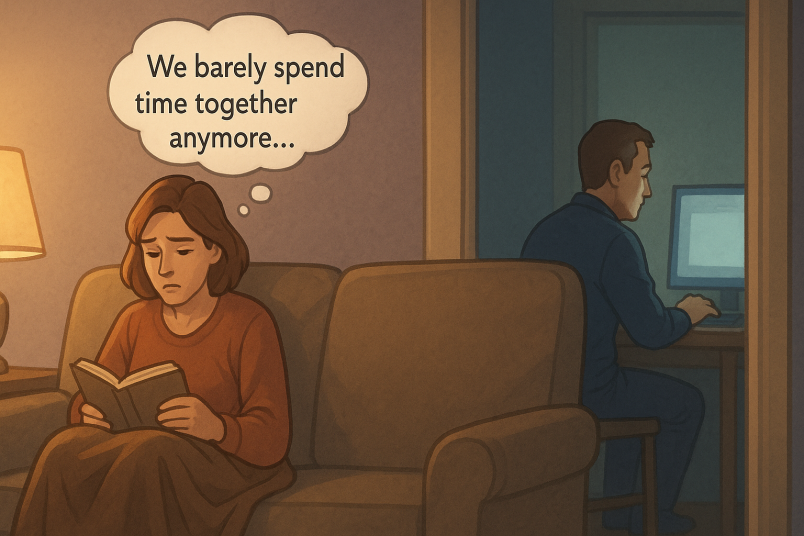 Woman feeling lonely