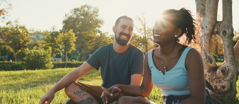 Happy smiling couple