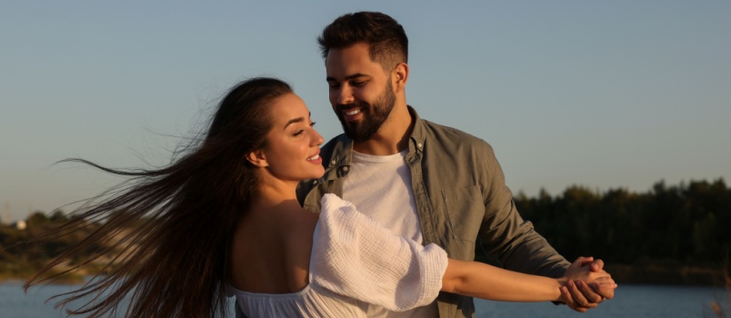 Couple dancing together