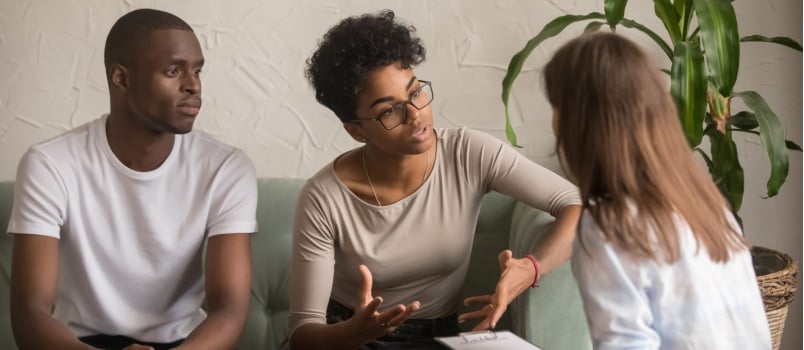 Couple seeking expert advice