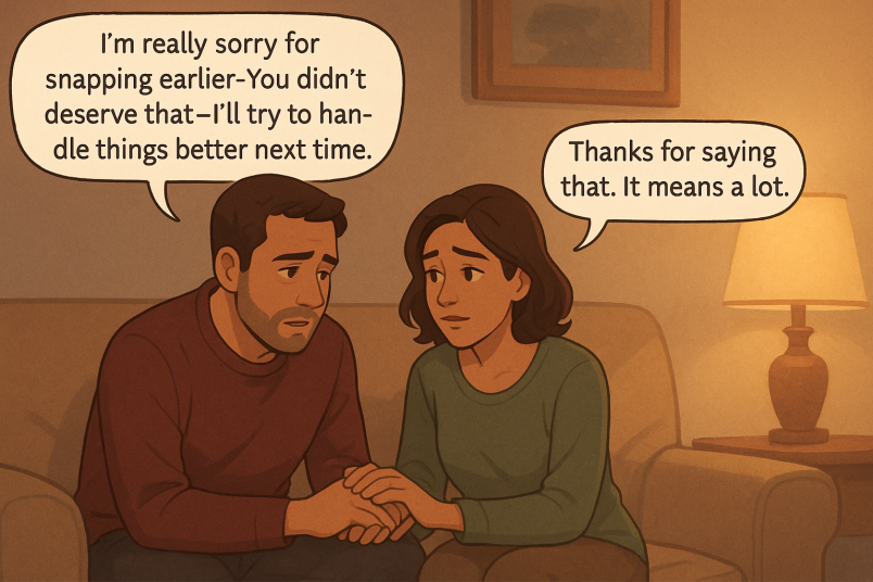 Un momento de disculpa sincera