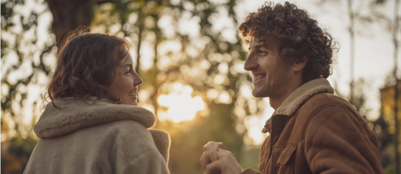 Happy loving couple enjoying spending quality time