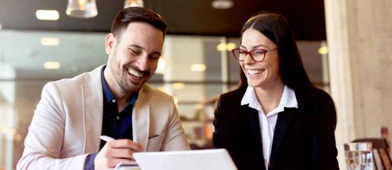 Young couple on a date