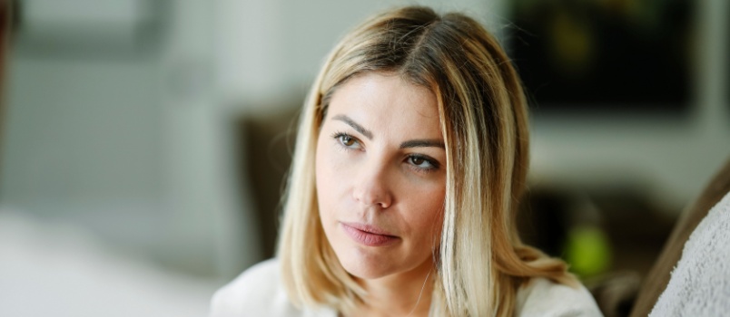 Thoughtful woman