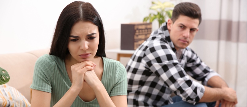 Couple having problem in relationship