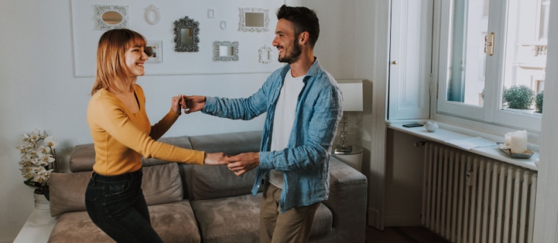 Couple spending time together