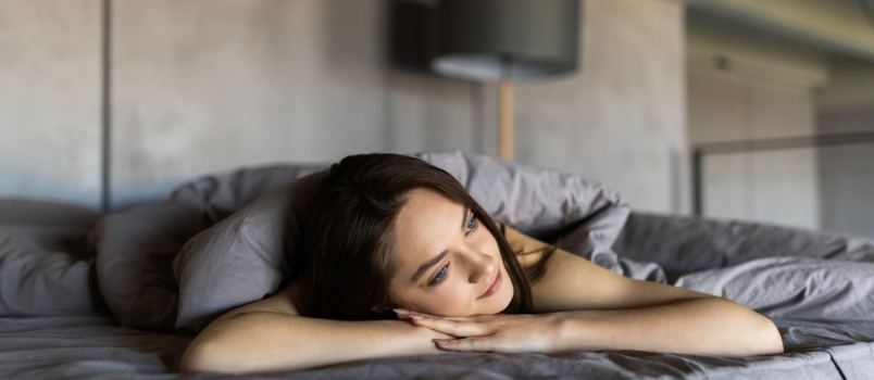 Attractive young woman smiling
