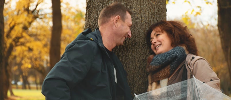 Happy married couple