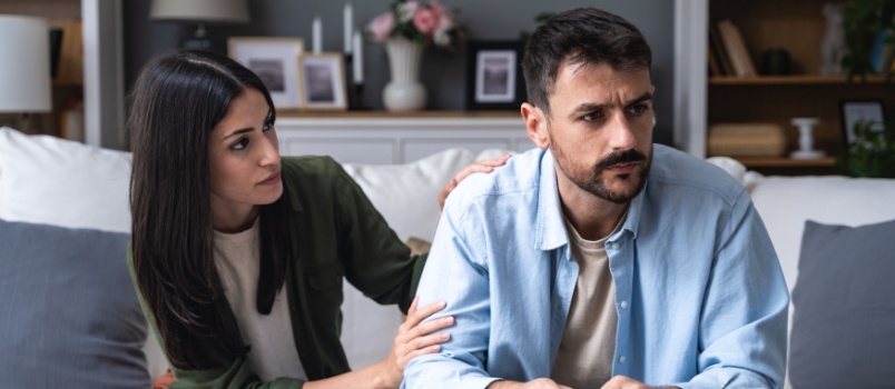 Married couple having conflicts