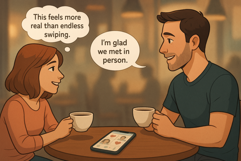 Couple creating memories