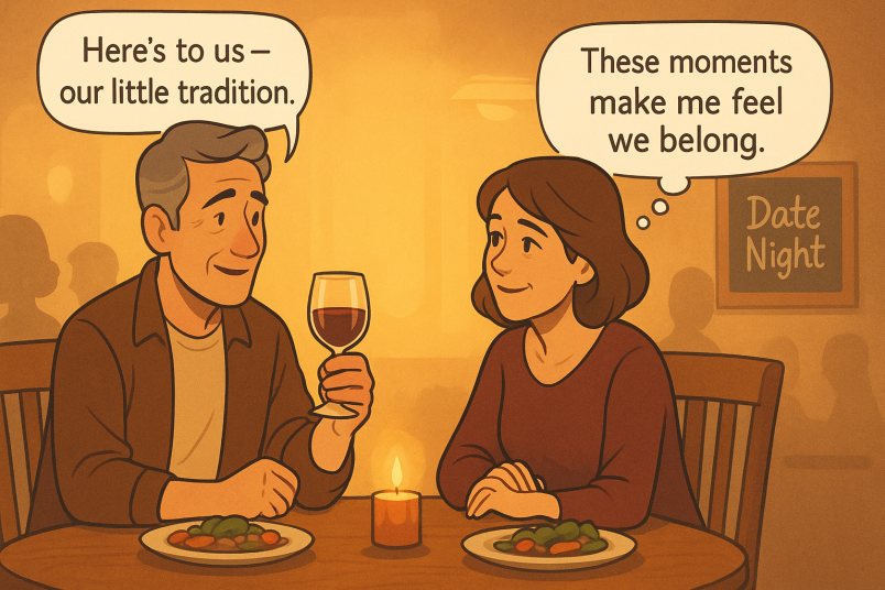 Couple having dinner