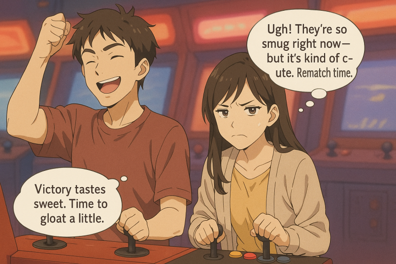 Teasing at the Arcade