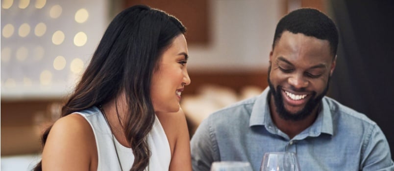 Young couple on a date