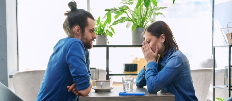 Young couple having conflicts