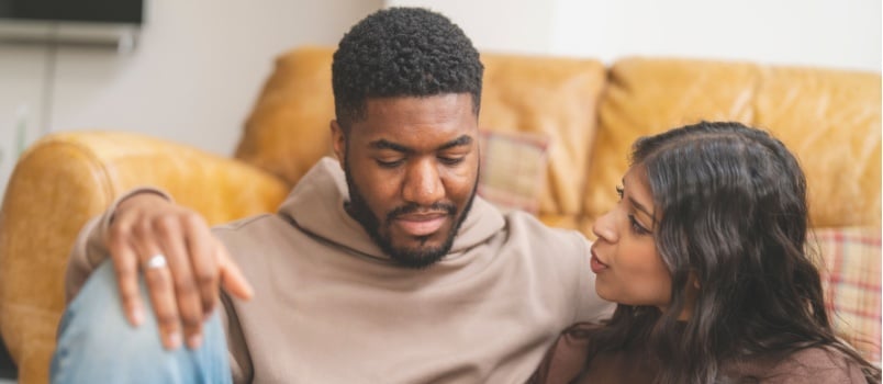 Young couple having fun