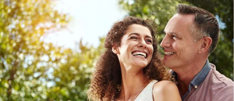 Young smiling couple