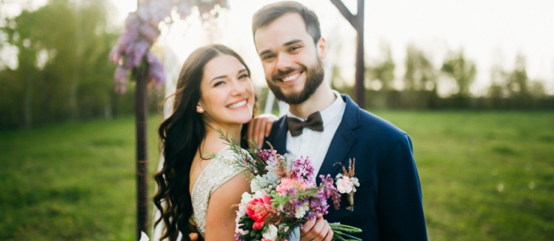 Newly married couple