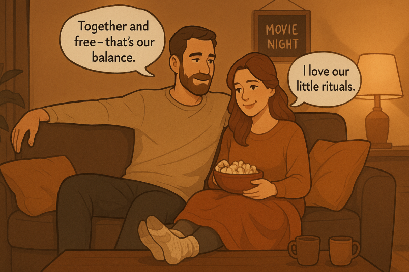 Couple happy together