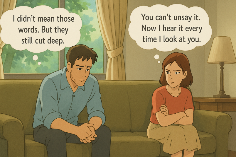 Harsh word in a heated moment