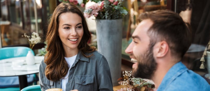 Young couple on a date