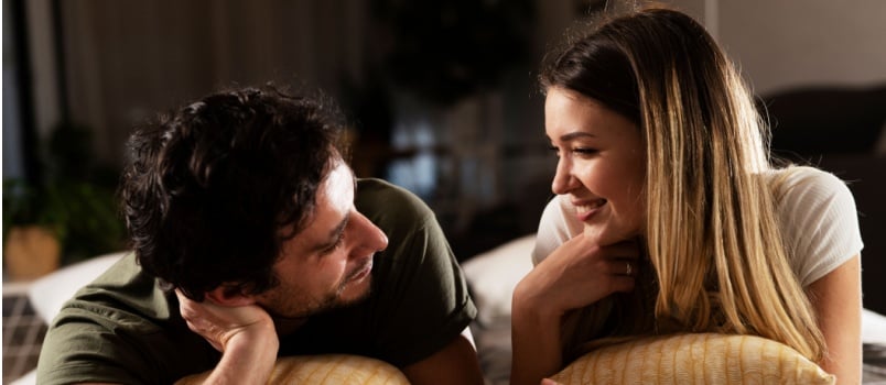 Young couple relaxing together