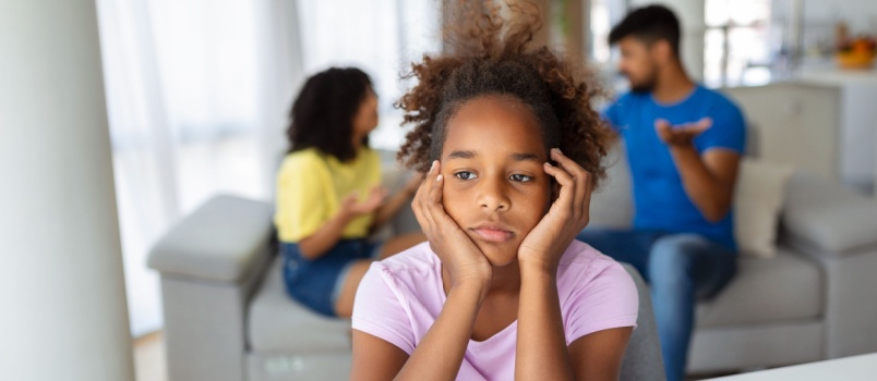 Frustrated girl feeling depressed