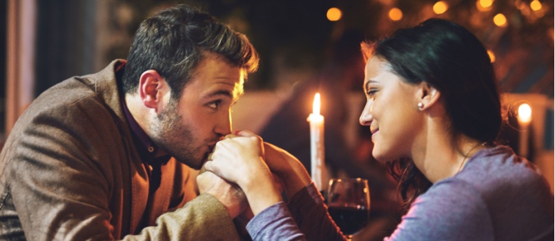 Young couple on a date