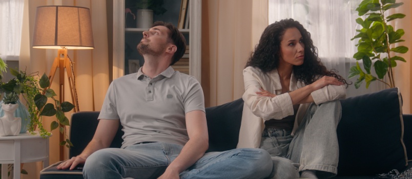 young couple having conflicts
