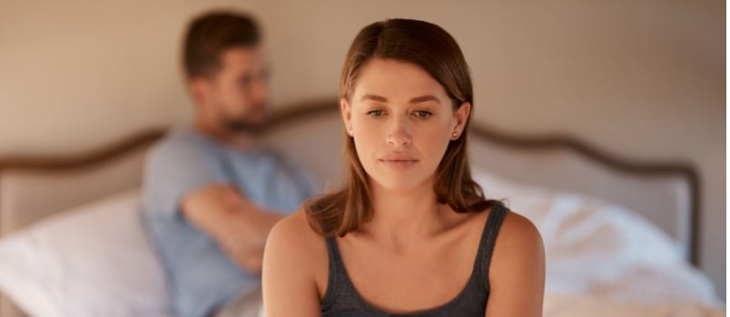 Young couple having conflicts