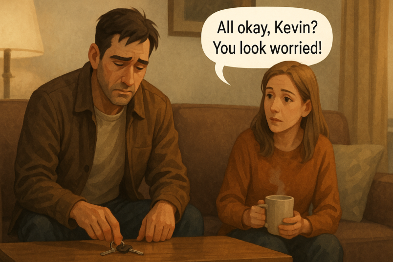 Couple are tensed.