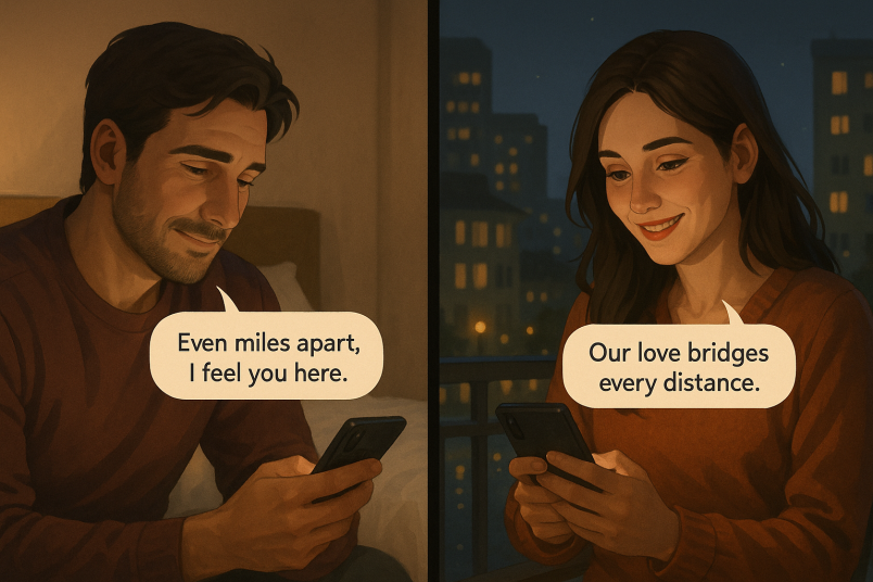 Couple missing each other