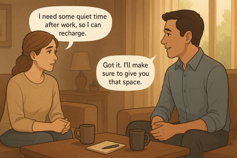 couple having honest conversation